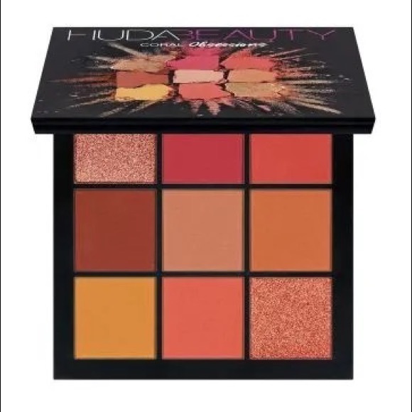 NEW Huda Beauty Coral Obsessions eyeshadow palette - Picture 3 of 4